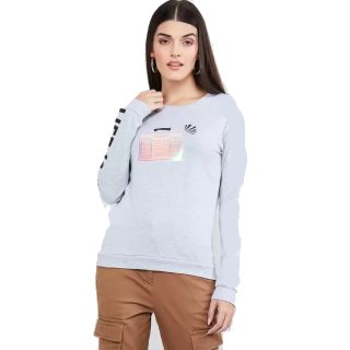 Max  Full Sleeve Self Design Women Sweatshirt at Rs.249